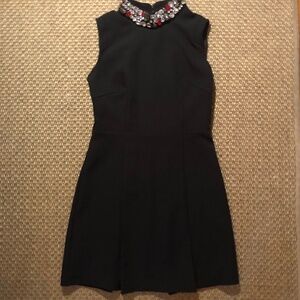 Black Dress with Jewel neck